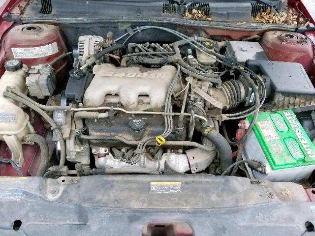 1G2NE52E05M118258 - 2005 PONTIAC GRAND AM S MAROON photo 7