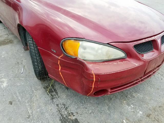 1G2NE52E05M118258 - 2005 PONTIAC GRAND AM S MAROON photo 9