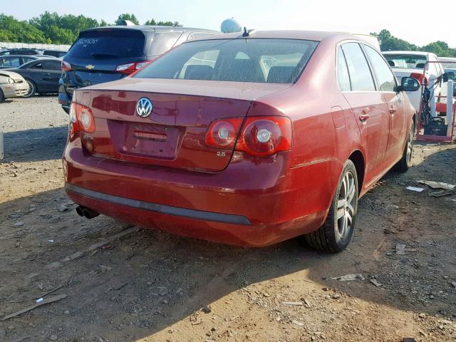 3VWSF71K16M622691 - 2006 VOLKSWAGEN JETTA 2.5 RED photo 4