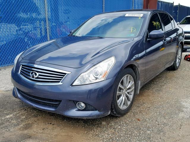 JN1CV6AP8BM304446 - 2011 INFINITI G37 BASE BLUE photo 2