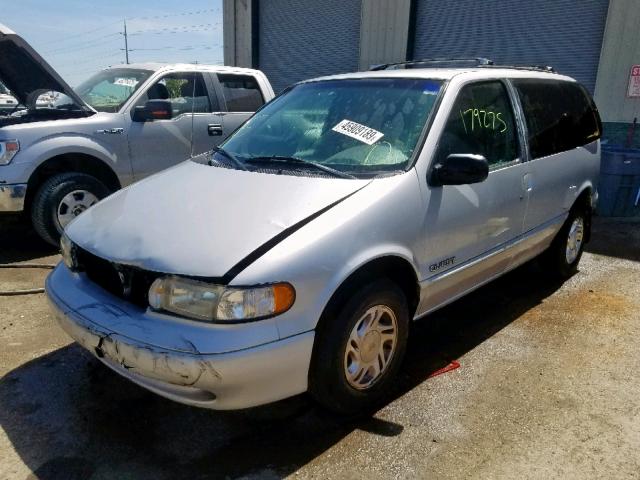 4N2DN1113VD814866 - 1997 NISSAN QUEST XE SILVER photo 2