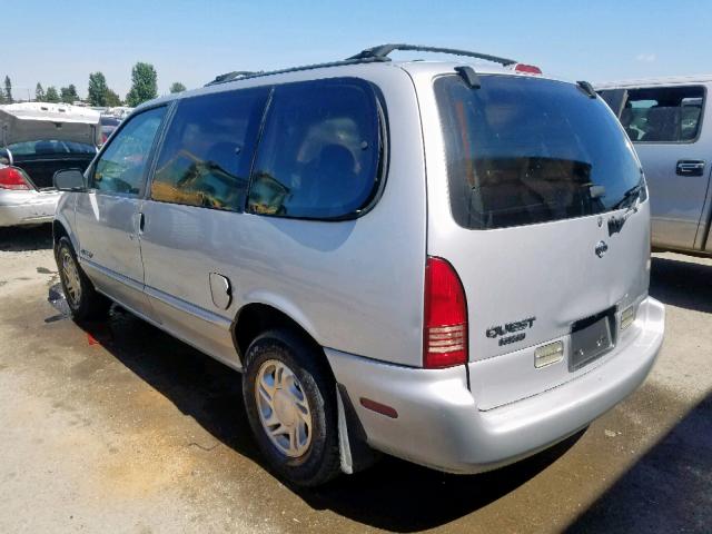 4N2DN1113VD814866 - 1997 NISSAN QUEST XE SILVER photo 3