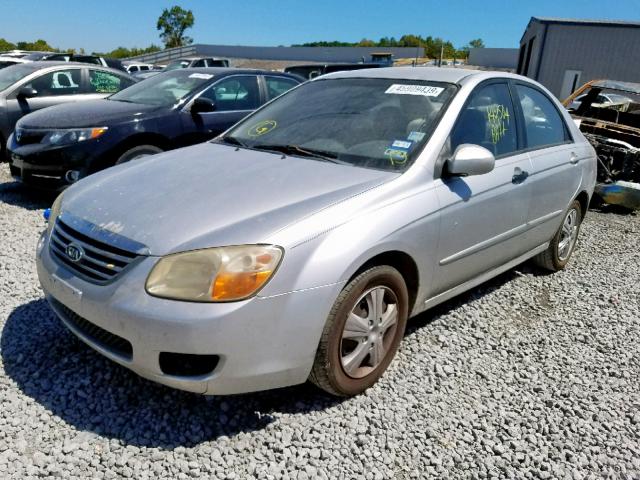 KNAFE121585541984 - 2008 KIA SPECTRA EX SILVER photo 2