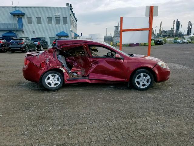 1G1AL55F987348090 - 2008 CHEVROLET COBALT LT RED photo 10