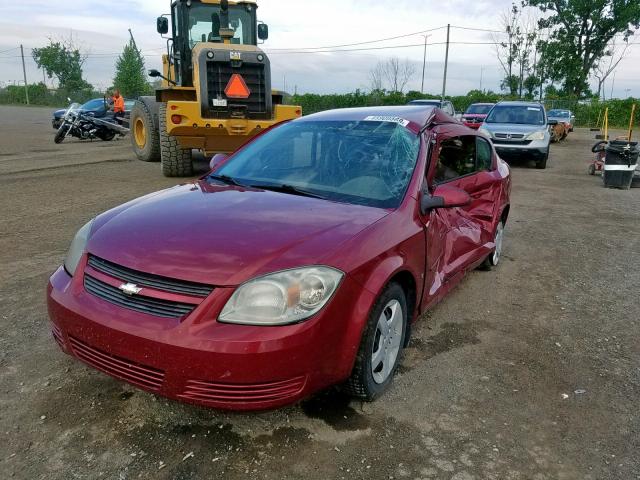 1G1AL55F987348090 - 2008 CHEVROLET COBALT LT RED photo 2