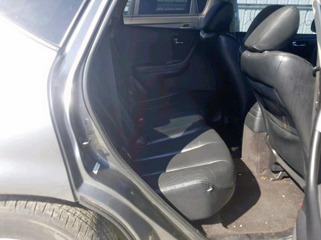 JN8AZ08W67W608250 - 2007 NISSAN MURANO SL SILVER photo 6