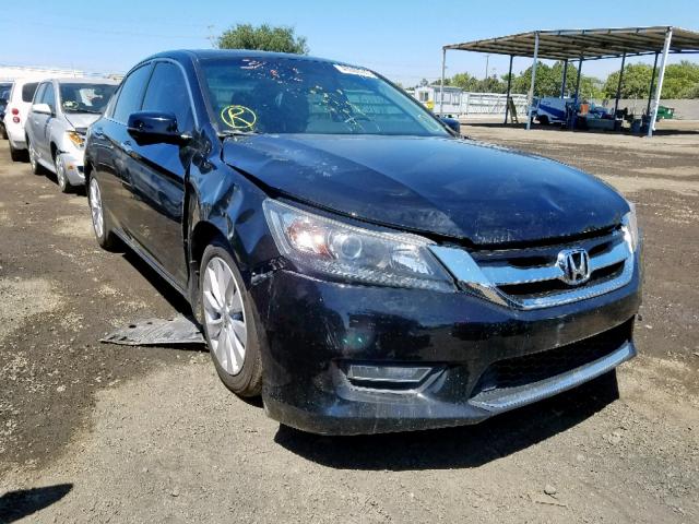 1HGCR3F85DA034003 - 2013 HONDA ACCORD EXL BLUE photo 1