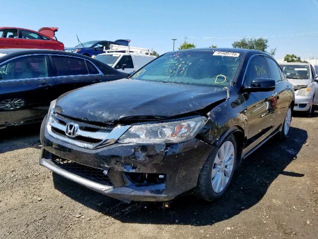 1HGCR3F85DA034003 - 2013 HONDA ACCORD EXL BLUE photo 2