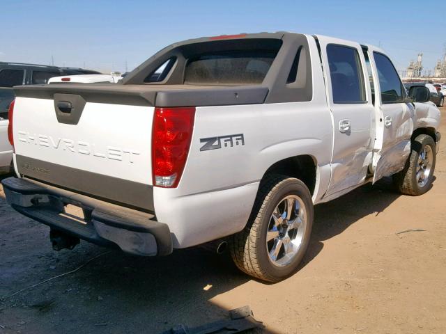 3GNEC13T33G285728 - 2003 CHEVROLET AVALANCHE WHITE photo 4