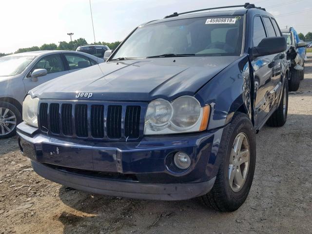 1J4GR48K45C507968 - 2005 JEEP GRAND CHER BLUE photo 2