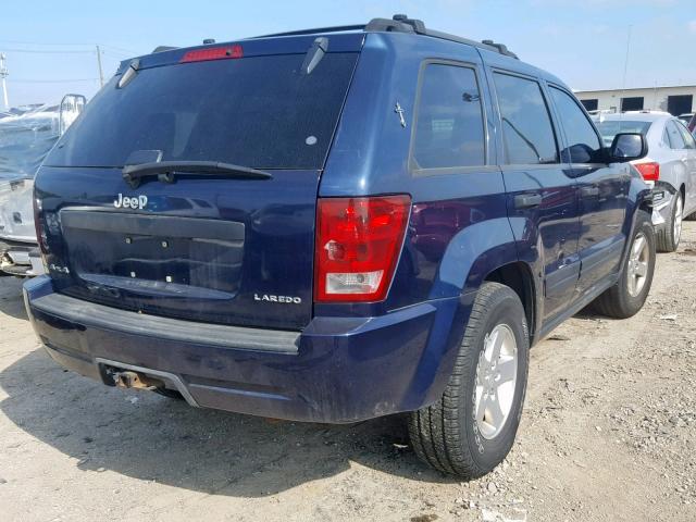 1J4GR48K45C507968 - 2005 JEEP GRAND CHER BLUE photo 4