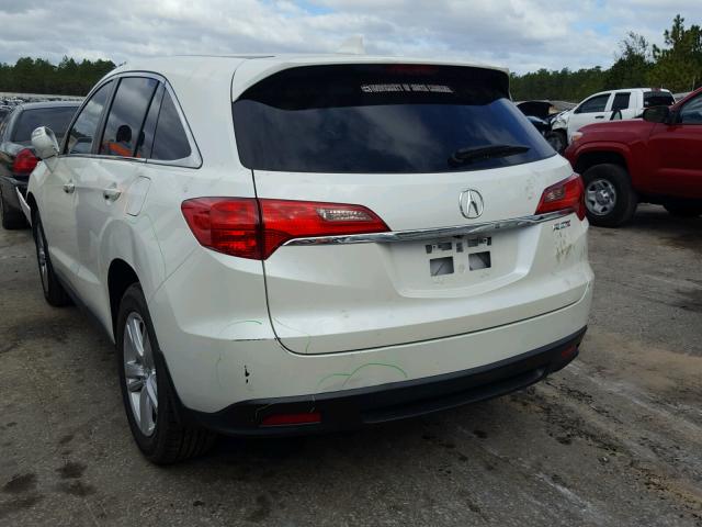 5J8TB3H58EL006368 - 2014 ACURA RDX TECHNO WHITE photo 3