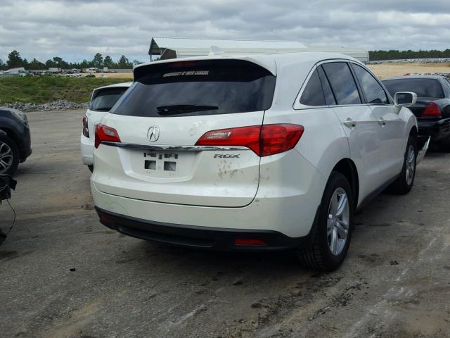 5J8TB3H58EL006368 - 2014 ACURA RDX TECHNO WHITE photo 4