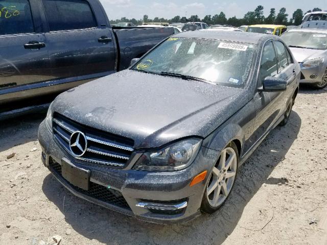 WDDGF4HB9EA957440 - 2014 MERCEDES-BENZ C 250 GRAY photo 2