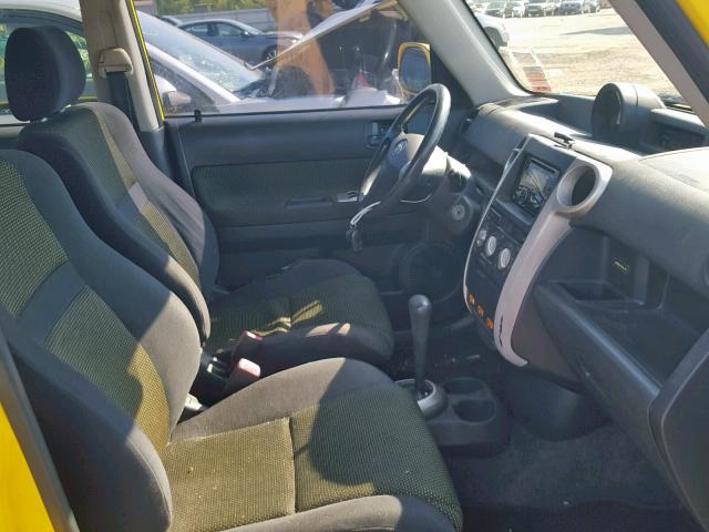 JTLKT324X54014171 - 2005 TOYOTA SCION XB 黄色 照片 5