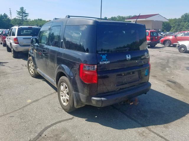 5J6YH28767L007661 - 2007 HONDA ELEMENT EX BLACK photo 3