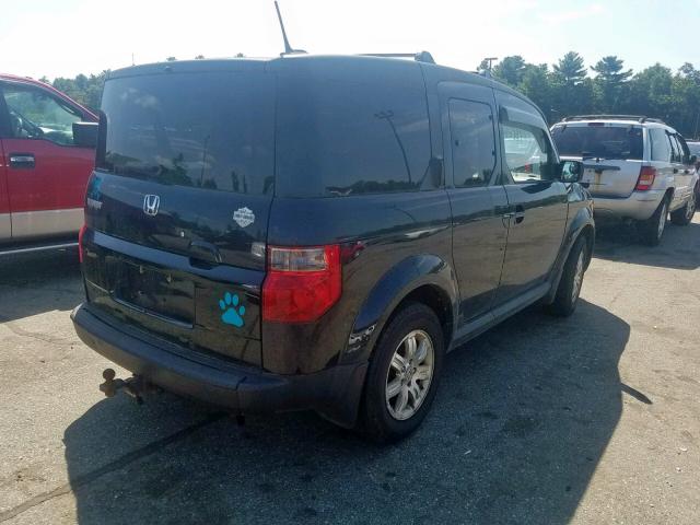 5J6YH28767L007661 - 2007 HONDA ELEMENT EX BLACK photo 4