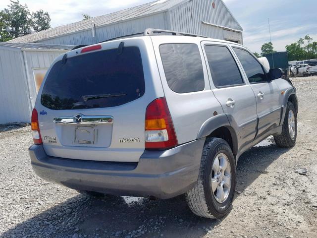 4F2YU08191KM47596 - 2001 MAZDA TRIBUTE LX SILVER photo 4