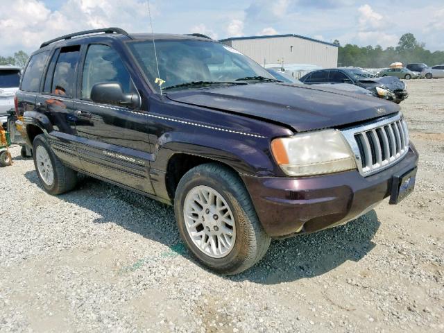 1J4GW58N94C147751 - 2004 JEEP GRAND CHER PURPLE photo 1