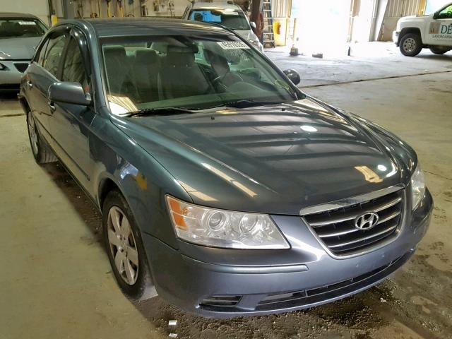 5NPET46F39H438978 - 2009 HYUNDAI SONATA GLS BLUE photo 1