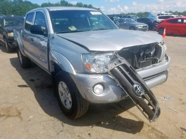 3TMJU62N69M082914 - 2009 TOYOTA TACOMA DOU SILVER photo 1