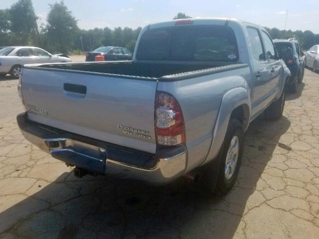 3TMJU62N69M082914 - 2009 TOYOTA TACOMA DOU SILVER photo 4