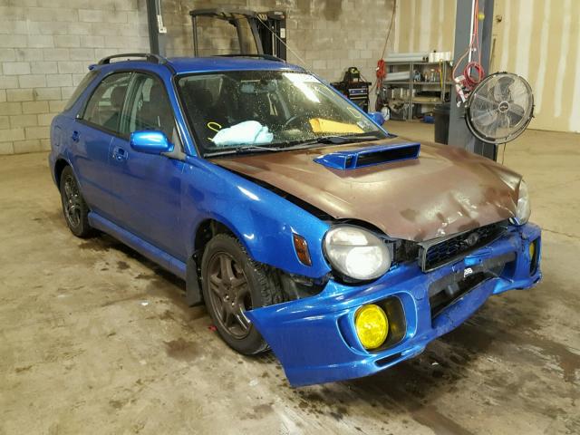 JF1GG29682G814863 - 2002 SUBARU IMPREZA WR BLUE photo 1