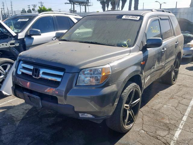 5FNYF28477B005471 - 2007 HONDA PILOT EX CHARCOAL photo 2