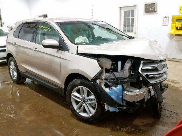 2FMPK3J98JBB25010 - 2018 FORD EDGE SEL GOLD photo 1