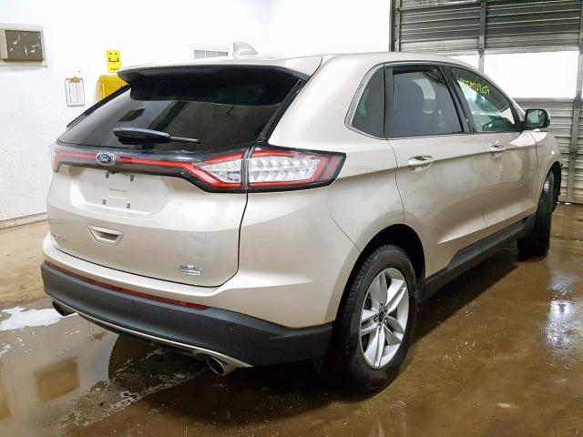 2FMPK3J98JBB25010 - 2018 FORD EDGE SEL GOLD photo 4