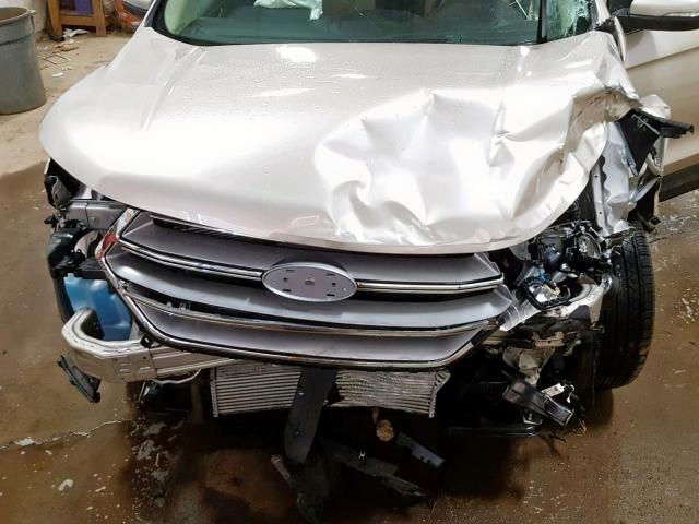 2FMPK3J98JBB25010 - 2018 FORD EDGE SEL GOLD photo 7