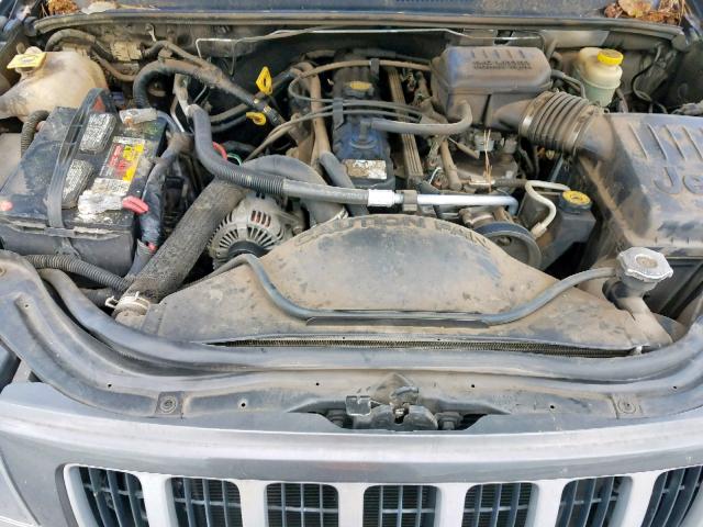 1J4GX48S54C187676 - 2004 JEEP GRAND CHER GRAY photo 7