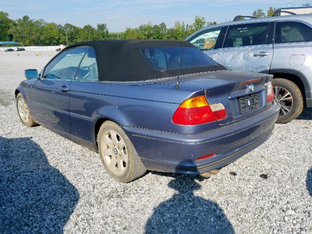 WBABS33403PG92095 - 2003 BMW 325 CI BLUE photo 3