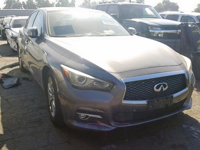 JN1BV7AP3EM670840 - 2014 INFINITI Q50 BASE GRAY photo 1