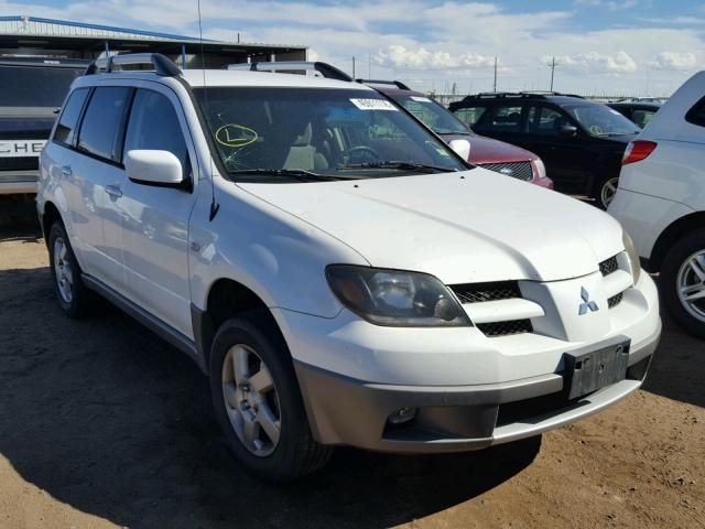 JA4LZ41G23U071648 - 2003 MITSUBISHI OUTLANDER WHITE photo 1