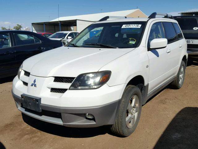 JA4LZ41G23U071648 - 2003 MITSUBISHI OUTLANDER WHITE photo 2