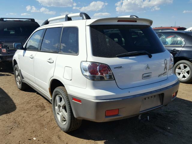 JA4LZ41G23U071648 - 2003 MITSUBISHI OUTLANDER WHITE photo 3