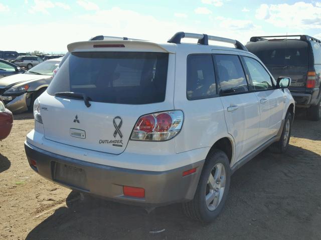 JA4LZ41G23U071648 - 2003 MITSUBISHI OUTLANDER WHITE photo 4