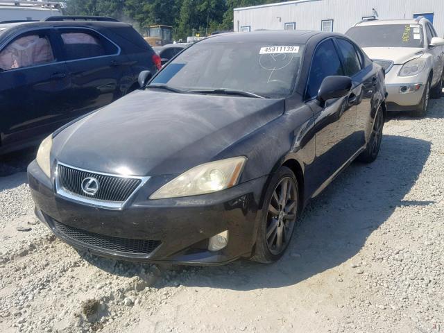 JTHBK262485083534 - 2008 LEXUS IS 250 BLACK photo 2