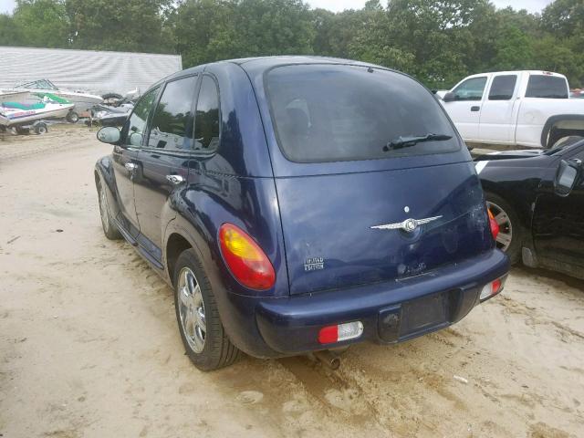 3C8FY68B94T365005 - 2004 CHRYSLER PT CRUISER BLUE photo 3