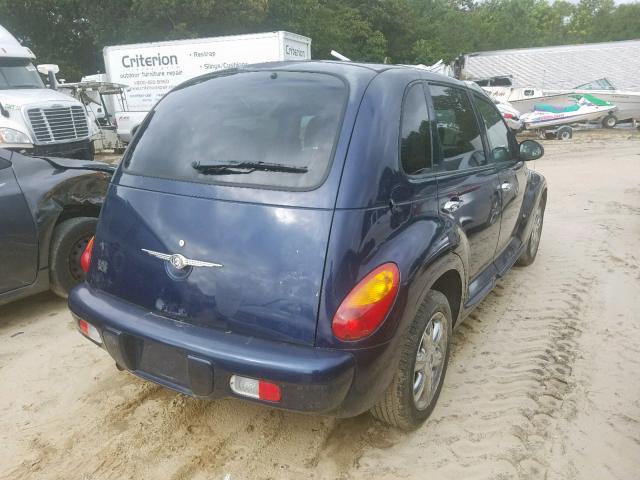 3C8FY68B94T365005 - 2004 CHRYSLER PT CRUISER BLUE photo 4