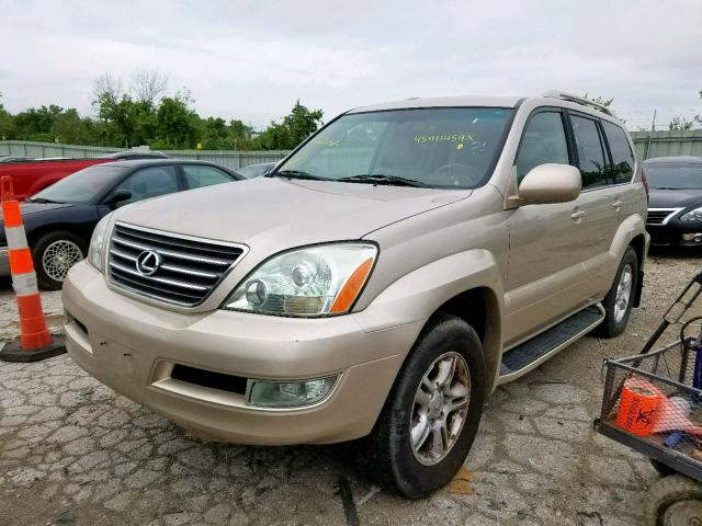 JTJBT20X070130912 - 2007 LEXUS GX 470 GOLD photo 2