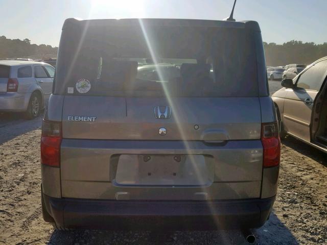 5J6YH18798L006533 - 2008 HONDA ELEMENT EX GRAY photo 9