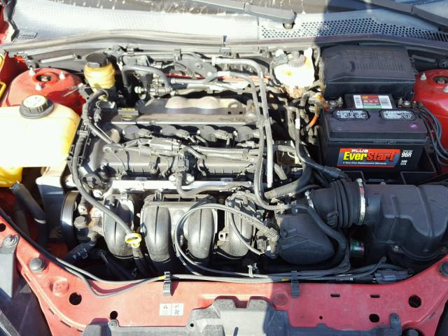 1FAFP34N85W238542 - 2005 FORD FOCUS ZX4 RED photo 7