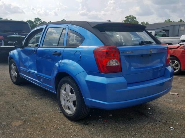 1B3HB48B88D595549 - 2008 DODGE CALIBER SX BLUE photo 3