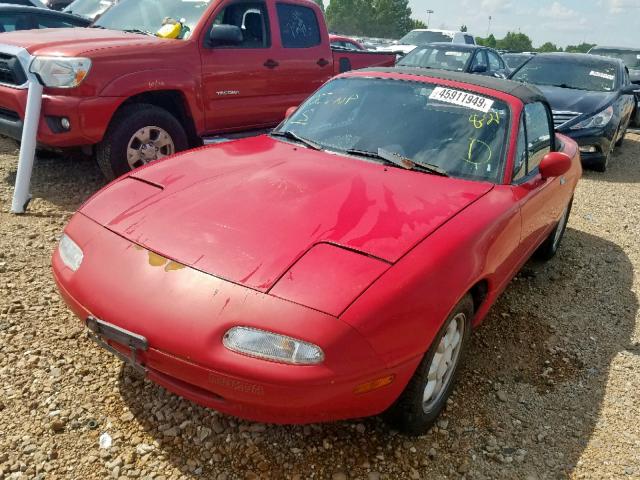 JM1NA3512N0327884 - 1992 MAZDA MX-5 MIATA RED photo 2