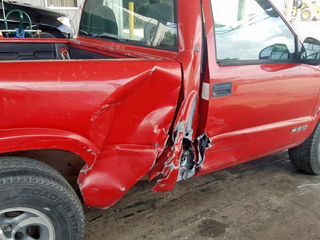 1GCCS1448W8137367 - 1998 CHEVROLET S TRUCK S1 RED photo 10