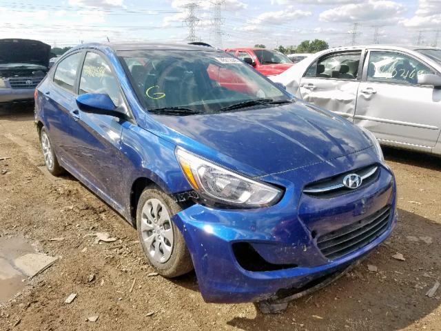 KMHCT4AE3HU174960 - 2017 HYUNDAI ACCENT SE BLUE photo 1