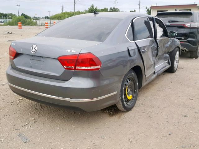 1VWBV7A31FC085687 - 2015 VOLKSWAGEN PASSAT SE GRAY photo 4