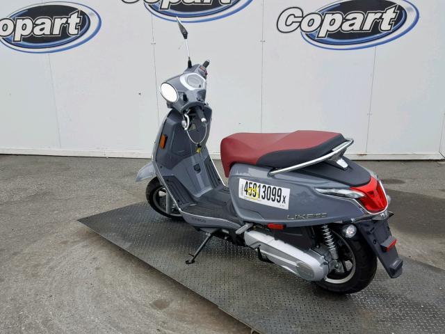 LC2DBJ14XKC100365 - 2019 KYMCO USA INC LIKE 150 GRAY photo 3